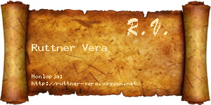 Ruttner Vera névjegykártya